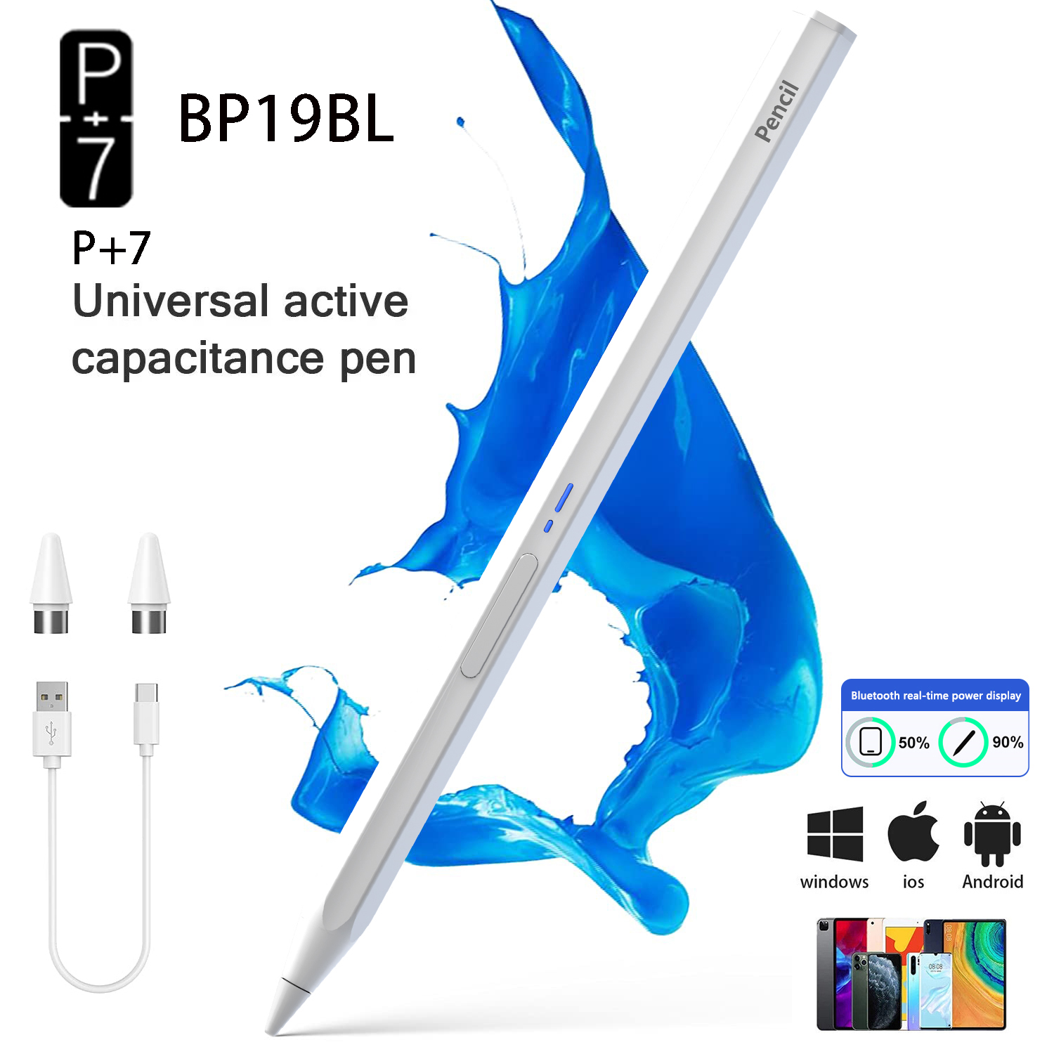 Drawing Tablet Pen Accessories - P+7 Universal Hexagonal Stylus PEN For