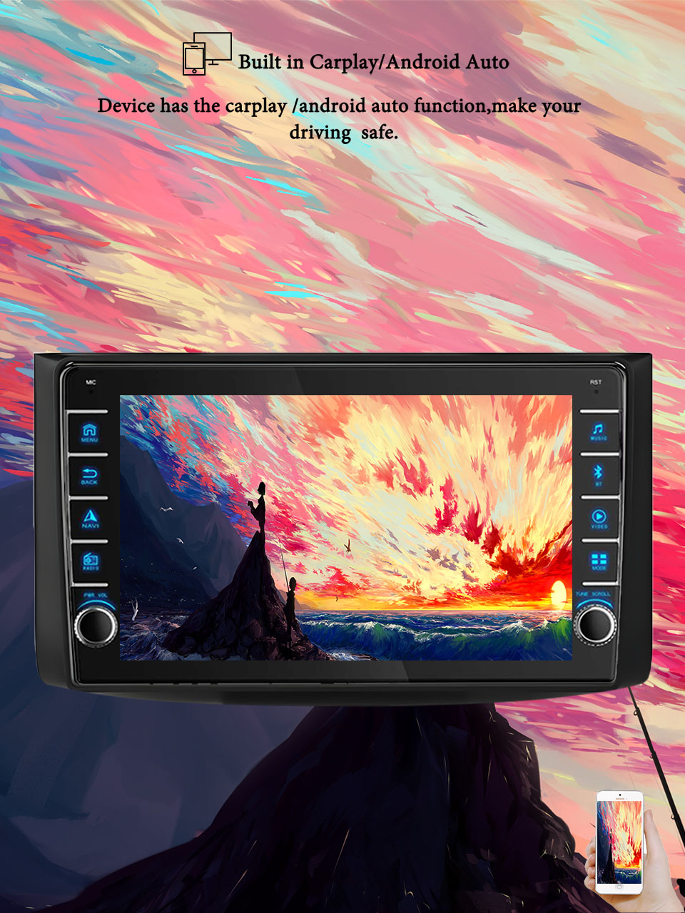 Tablet Danish Mobile & Accessories Faisalabad - 8G+128G Android 14 For Chevrolet Aveo