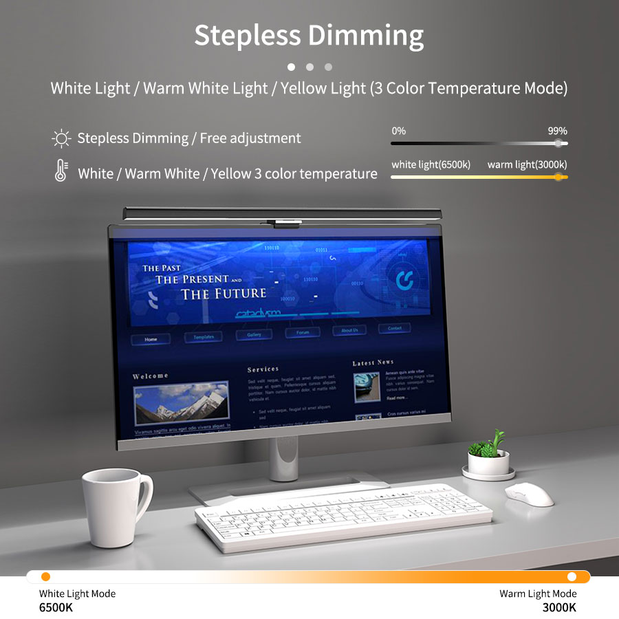 50cm LED Monitor Light Bar Scr - Tablet Lap Desk recension och pris