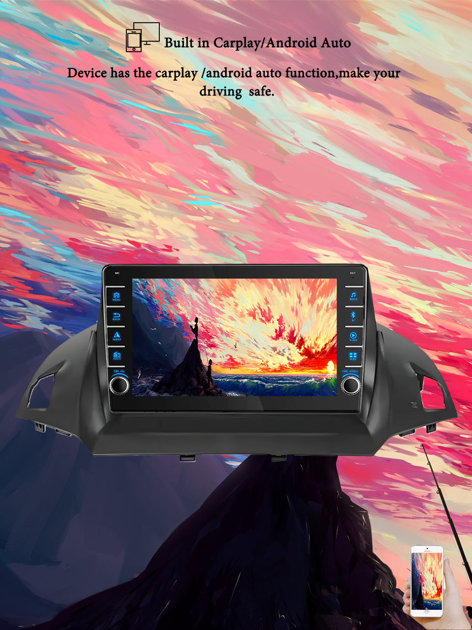 8G+128G Android 14 For Ford Ku - Tablet Danish Mobile & Accessories Faisalabad recension och pris