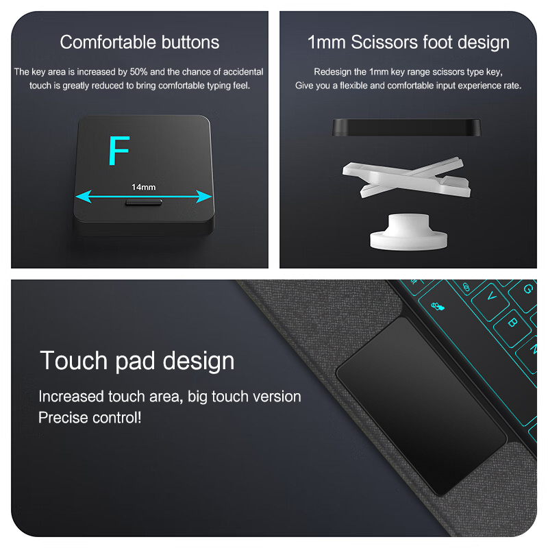 Magic Keyboard Case For Xiaomi - Redmi Tablet Accessories recension och pris