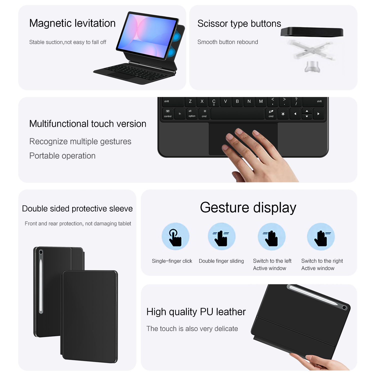 Magic Keyboard for Samsung Gal - Vortex Tablet Accessories recension och pris